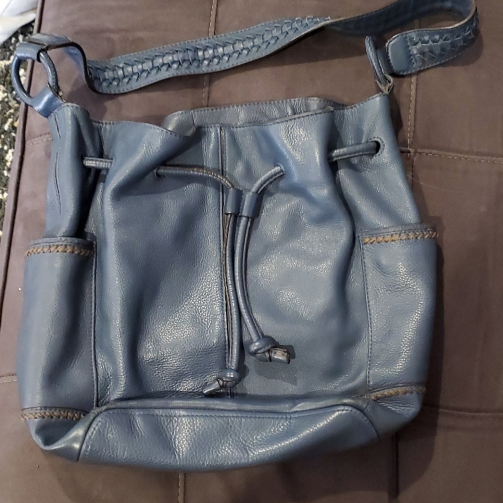 Banana Republic Blue Leather Purse